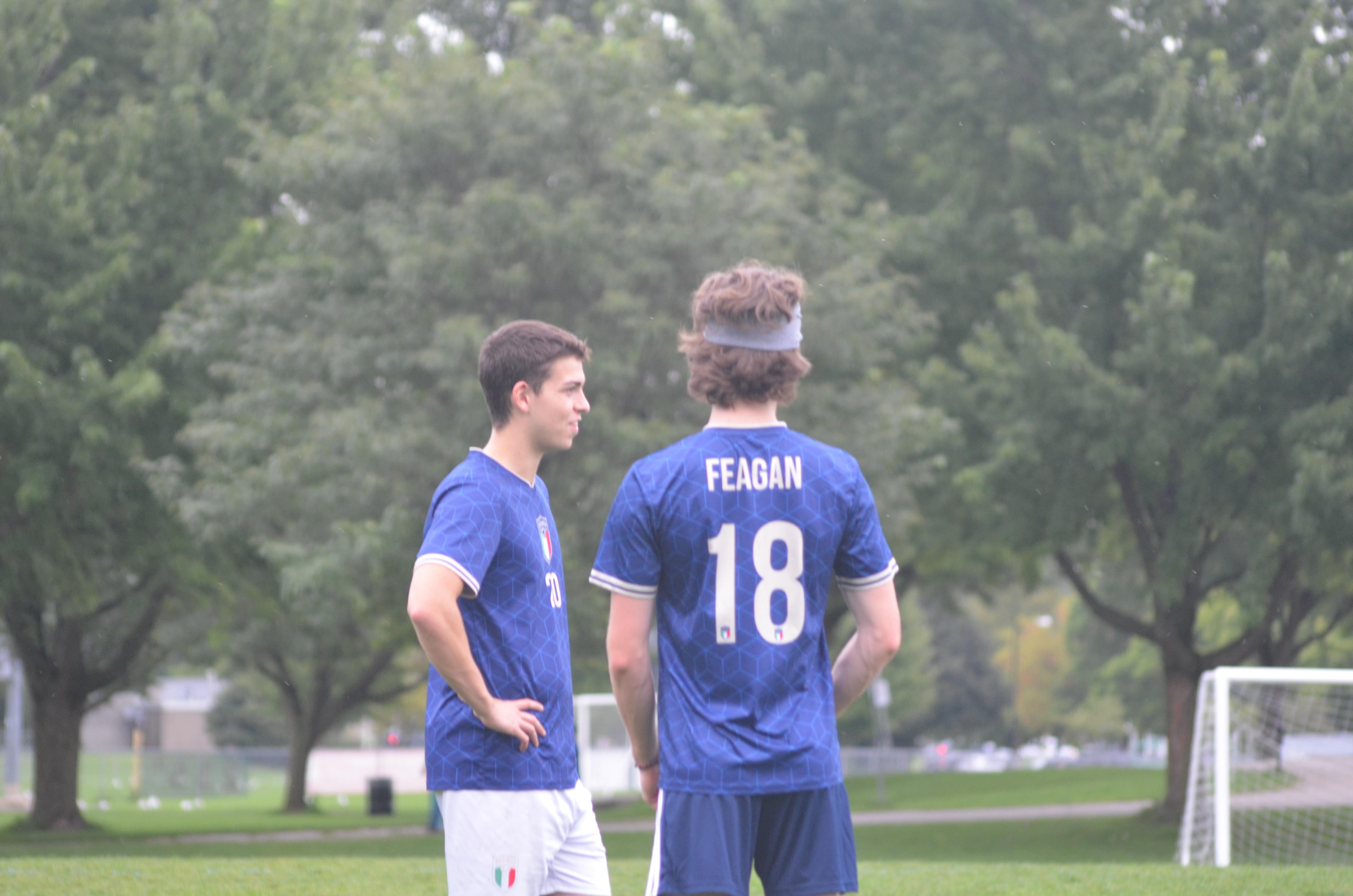 Players in action