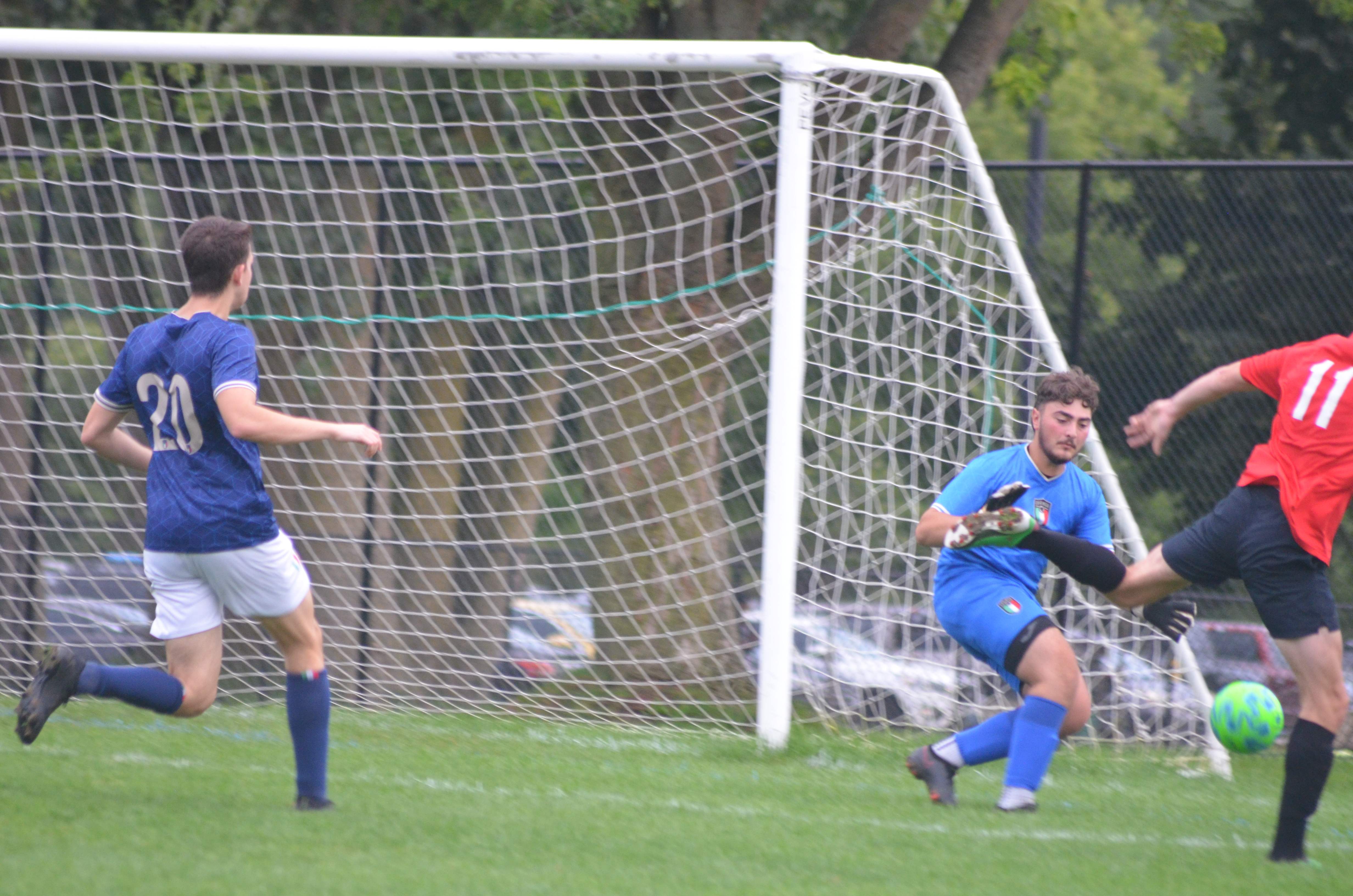 Goalkeeper in action